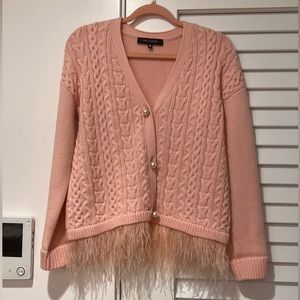 Pink Tartan Pink Feather Cardigan